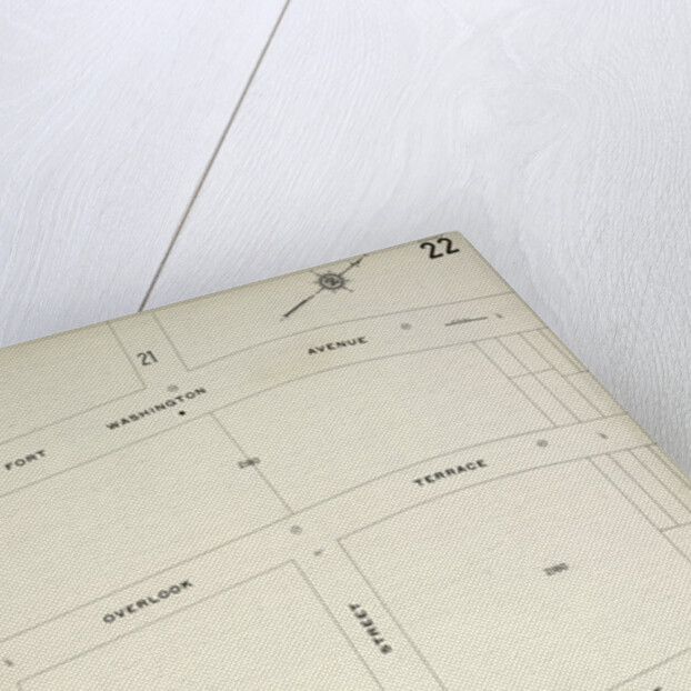 Map bounded by Fort Wasshington Ave., W. 188th St., Broadway, W. 186th St., New York by Anonymous