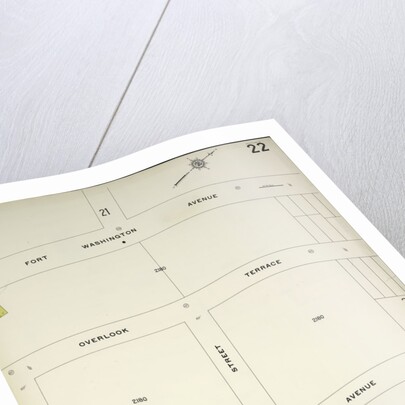 Map bounded by Fort Wasshington Ave., W. 188th St., Broadway, W. 186th St., New York by Anonymous