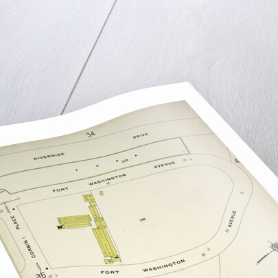 Map bounded by Riverside Drive, Broadway, Corbin Place, New York by Anonymous