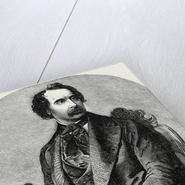 Charles Dickens from a Recent Daguerreotype, 1 December 1855 by Anonymous