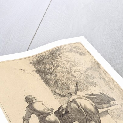 Donkey near a cistern by Nicolaes Pietersz. Berchem