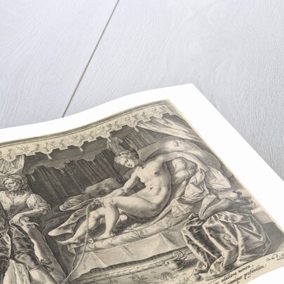 Man visiting a whore by Crispijn van de Passe I