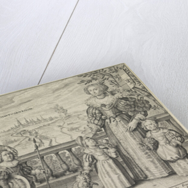 Family Portrait of Frederik Hendrik, Amalia and their children William II, Henriette and Louise Henriette Amalia by Crispijn van de Passe II