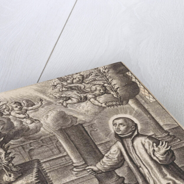 Aloysius Gonzaga kneeling before an altar by Anonymous