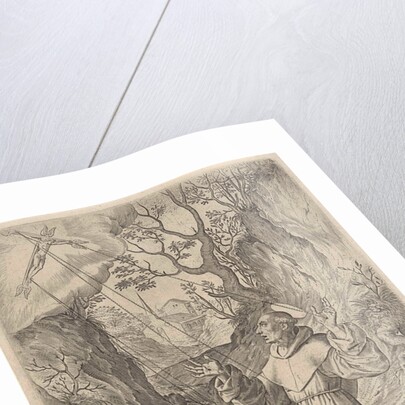 Francis of Assisi receiving the stigmata of Christ by Johannes Baptista Vrints I