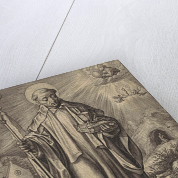 H Benedict of Nursia by Hieronymus Wierix