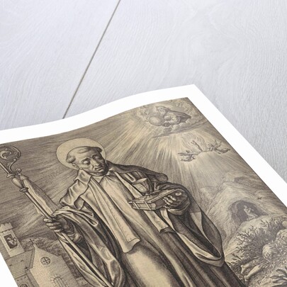 H Benedict of Nursia by Hieronymus Wierix