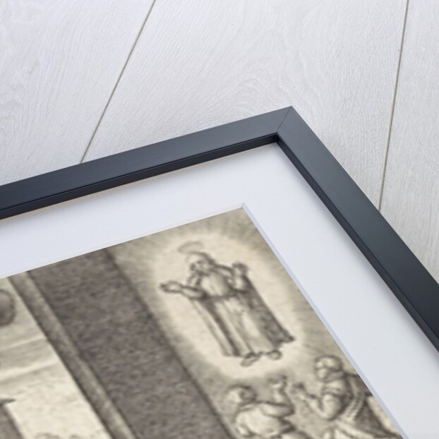 Appearance of Ignatius Loyola to three Jesuits by Hieronymus Wierix