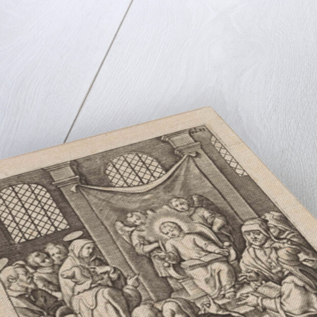 Christ as a twelve year old in the temple by Hieronymus Wierix