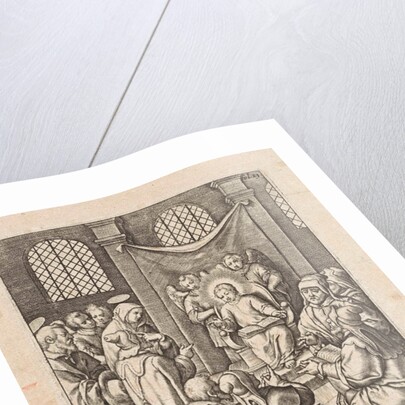 Christ as a twelve year old in the temple by Hieronymus Wierix