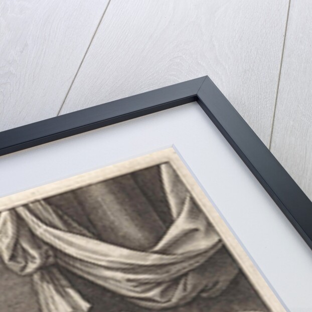 Christ child sleeps in the crib by Hieronymus Wierix