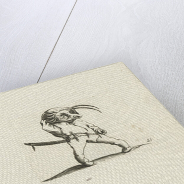 Dwarf with guitar; Dwarf with sword and mask by Abraham Bosse