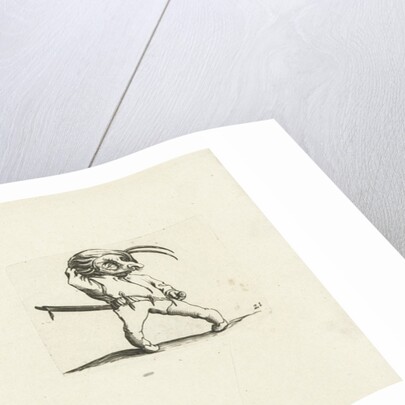 Dwarf with guitar; Dwarf with sword and mask by Abraham Bosse