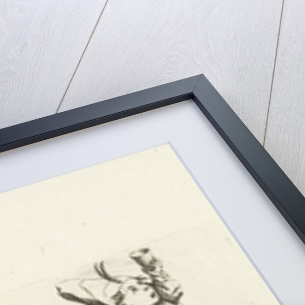 Dwarf with bottle and glass, drink spilling; Dwarf with bottle and glass by Abraham Bosse