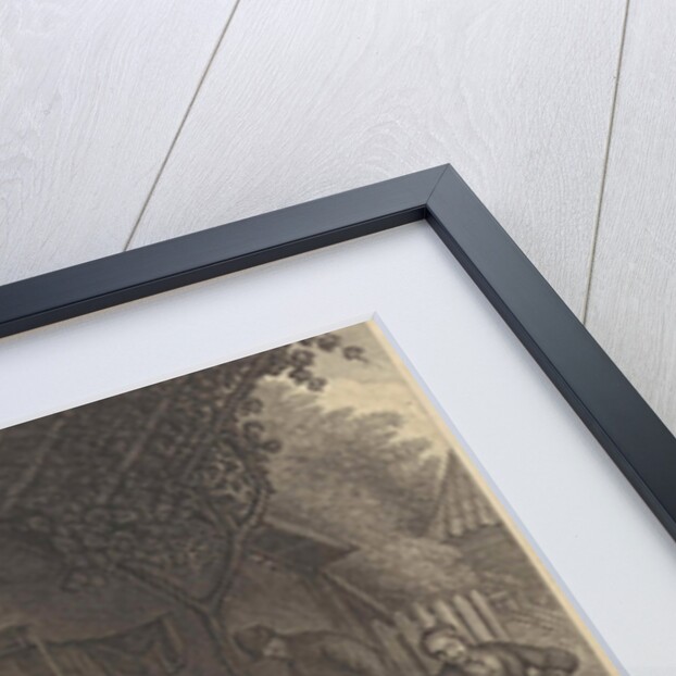 Farmers on the terrace before an inn, Germany by Leonard Schenk