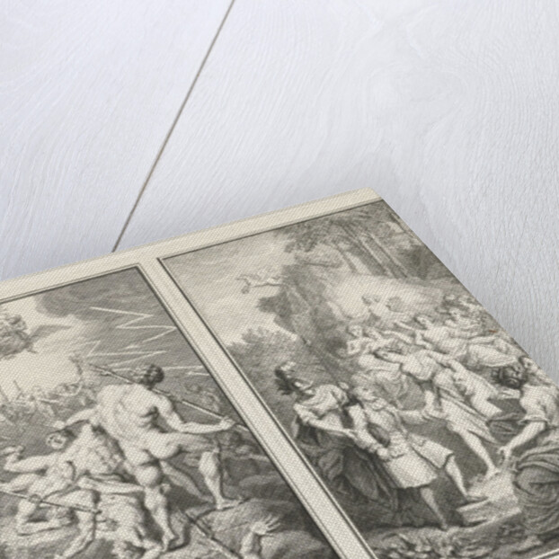 Mythological and allegorical scenes about the inspiration of the playwright Paul Scarron by Louis Fabritius Dubourg