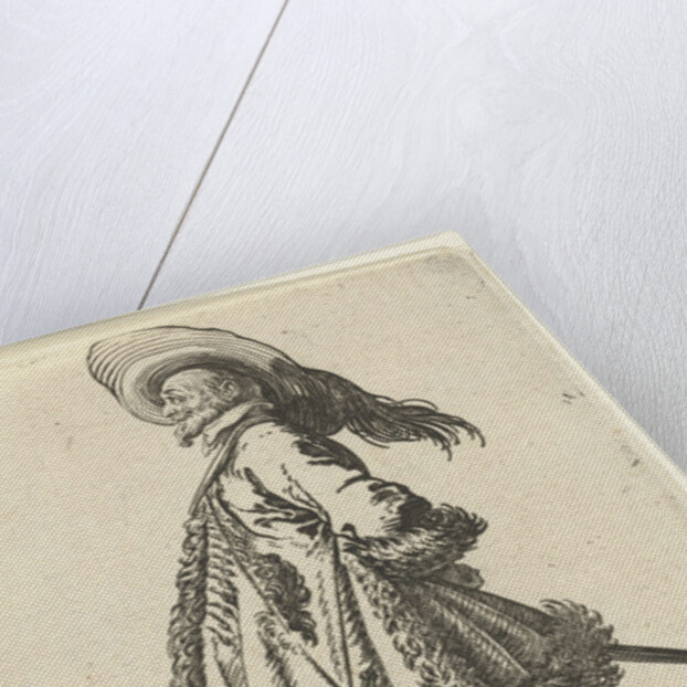 Rider with plumed hat by Anonymous