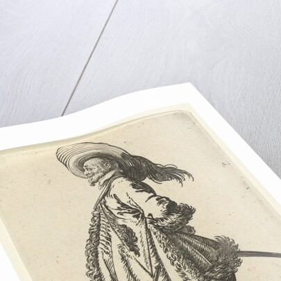 Rider with plumed hat by Anonymous