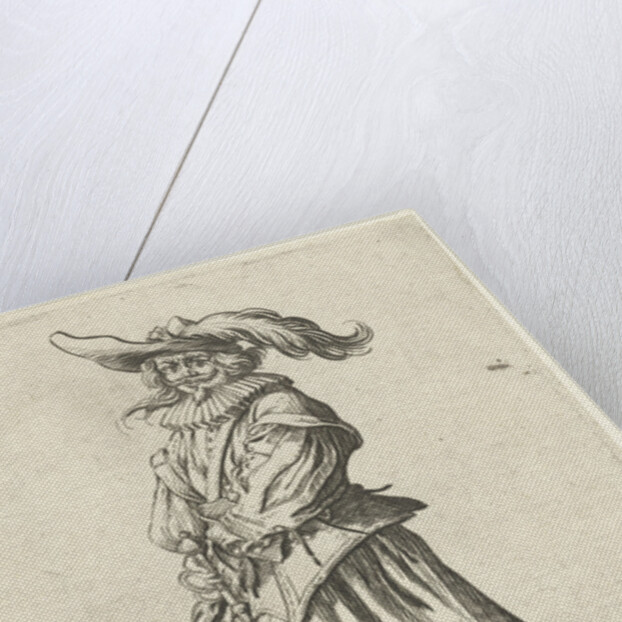 Horseman with plumed hat, seen from the front by Frederik de Wit