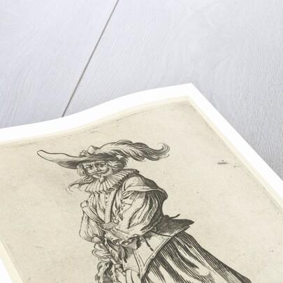 Horseman with plumed hat, seen from the front by Frederik de Wit