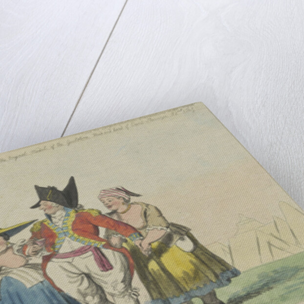 British commander with two Dutch prostitutes by Samuel W. Fores