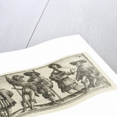 Frieze with men, women and soldiers by Monogrammist CB