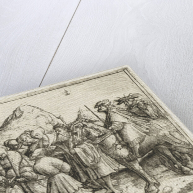 Liberation of a convict by Monogrammist CB with tree