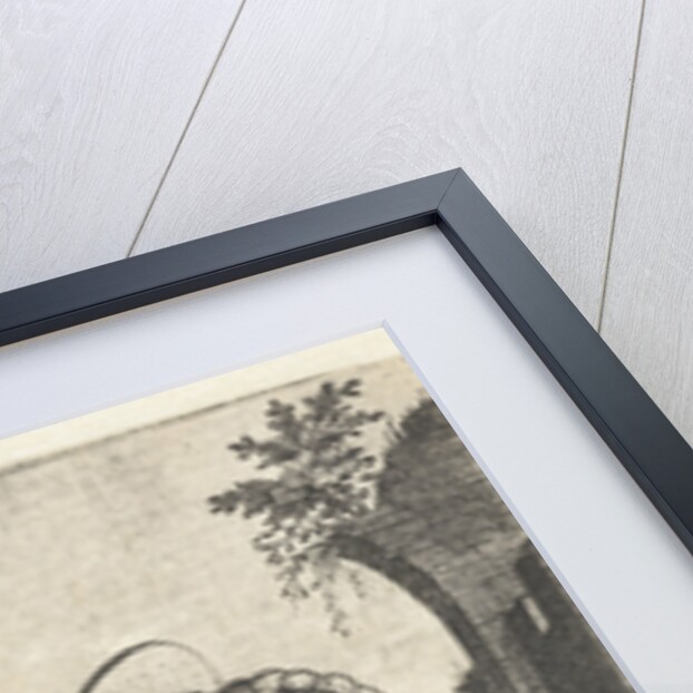 Marcus Curtius plunges into a gorge by Georg Pencz