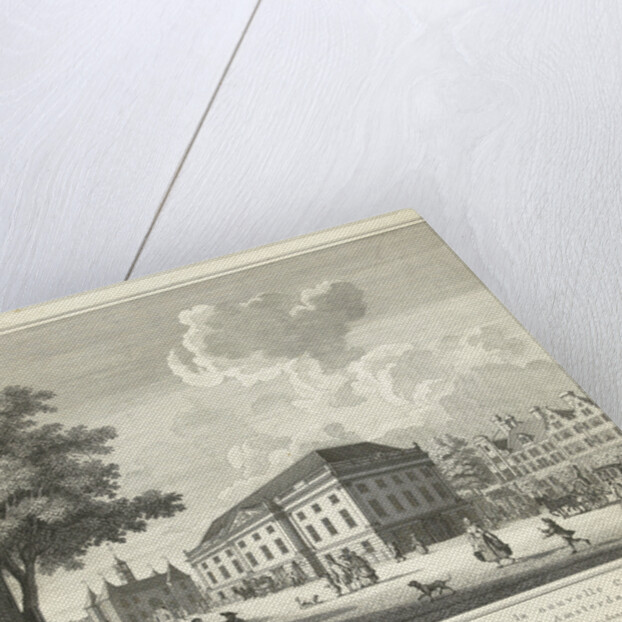 View of the square for the new theater, nieuwe Schouwburg in Amsterdam by Theodore Crajenschot