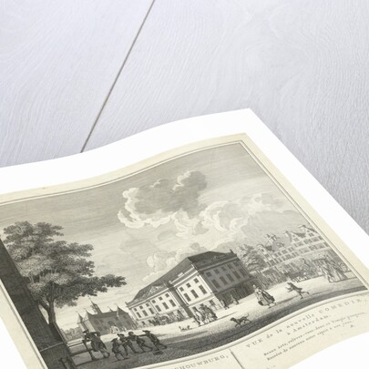 View of the square for the new theater, nieuwe Schouwburg in Amsterdam by Theodore Crajenschot