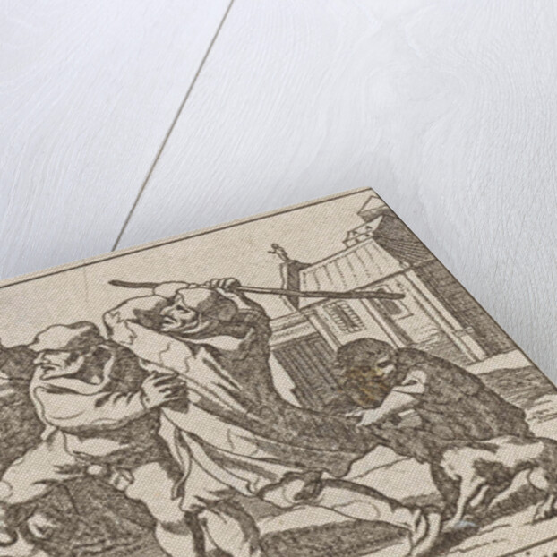 Battle between poor people by Claes Jansz. Visscher II