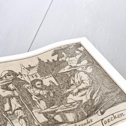 Beggars receiving alms by Claes Jansz. Visscher II