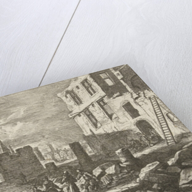 Ruins in Beenhouwersstraat, Brussels by Belgium