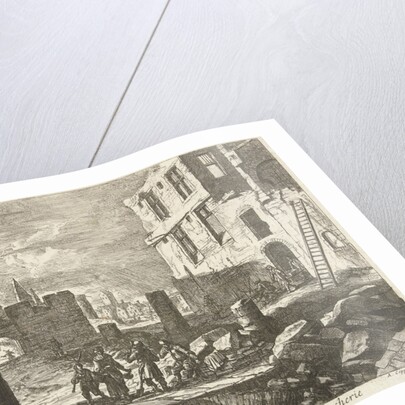 Ruins in Beenhouwersstraat, Brussels by Belgium