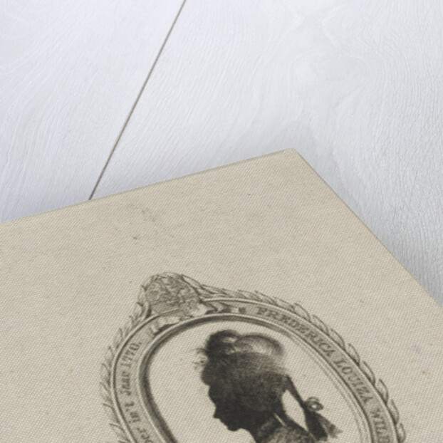 Silhouette Portrait of Louise, Princess of Orange-Nassau by Willem Coertse