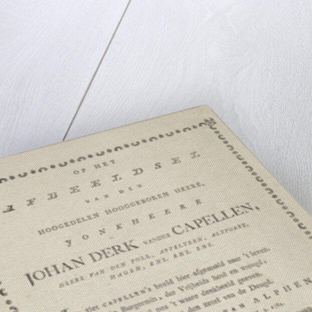 Four odes to the politician Joan Derk van der Capellen tot den Pol by Pieter van Schelle