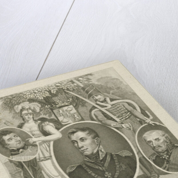 Portrait of Prince William Frederick George Lodewijk to commemorate the Battle of Waterloo, Belgium by Jan F. Numan