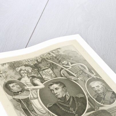 Portrait of Prince William Frederick George Lodewijk to commemorate the Battle of Waterloo, Belgium by Jan F. Numan