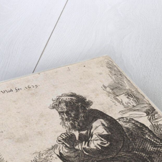 H. Jerome in prayer by Rembrandt Harmensz. van Rijn