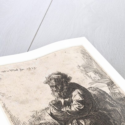 H. Jerome in prayer by Rembrandt Harmensz. van Rijn