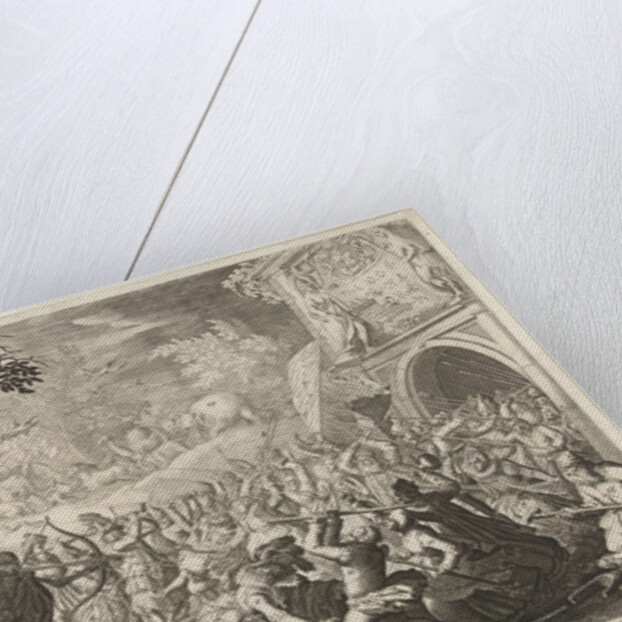 Death fights against humanity by Abraham Allard