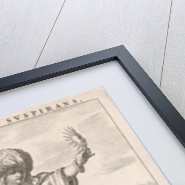 Female personification of Asia represented as a woman with turban sitting on an elephant by Cornelis van Dalen II