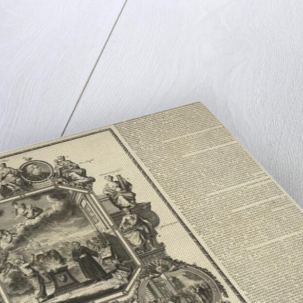 Evangelical Jubilee print of the second centenary of the Reformation by Abraham Lairesse I de