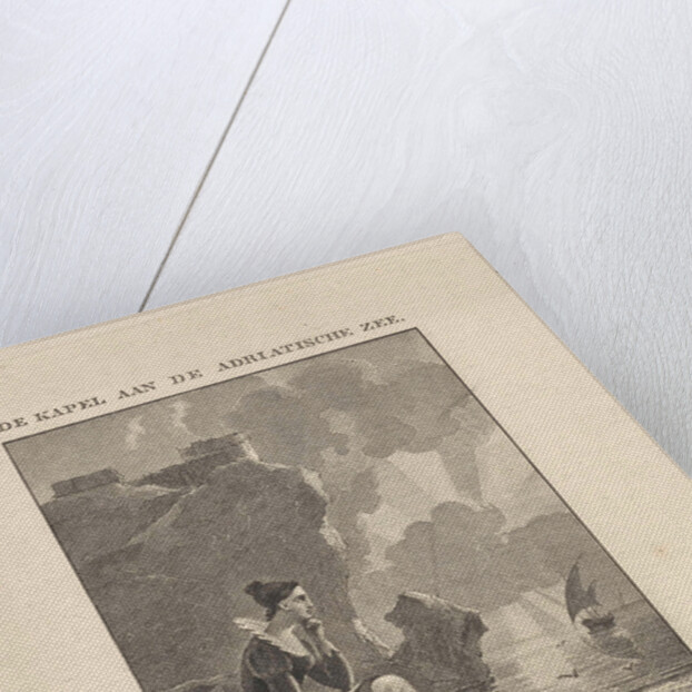 Woman looking out over the sea by Philippus Vellum