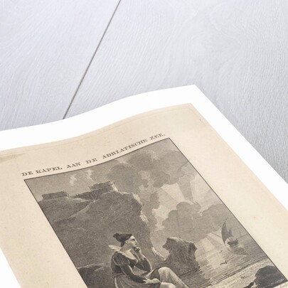 Woman looking out over the sea by Philippus Vellum