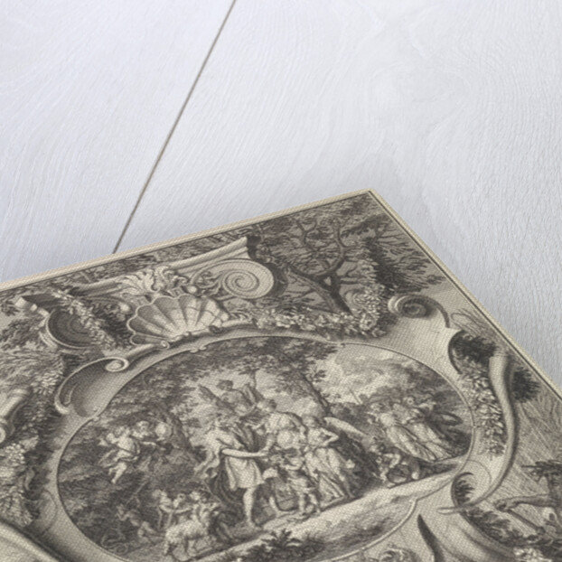 Allegory on the occasion of the marriage of Jacob Alewijn Ghijzen and Perina Vorsterman by Bernard Picart