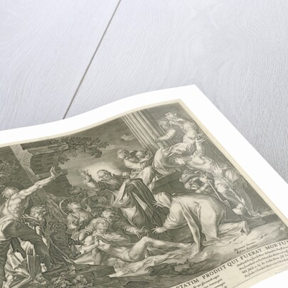 Raising of Lazarus by Claes Jansz. Visscher II