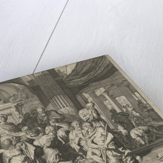 Joseph reveals himself to his brothers by Nicolaes Visscher II