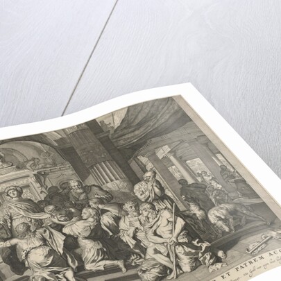 Joseph reveals himself to his brothers by Nicolaes Visscher II