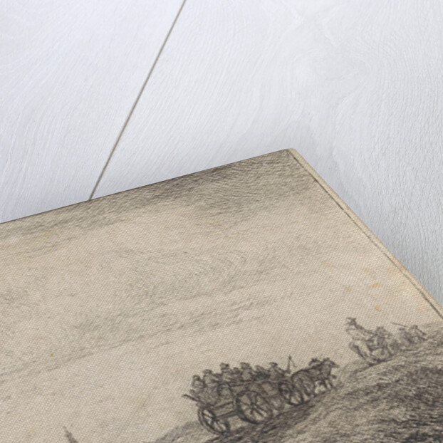 Coastline with horse and carriage by Anthonie Waterloo